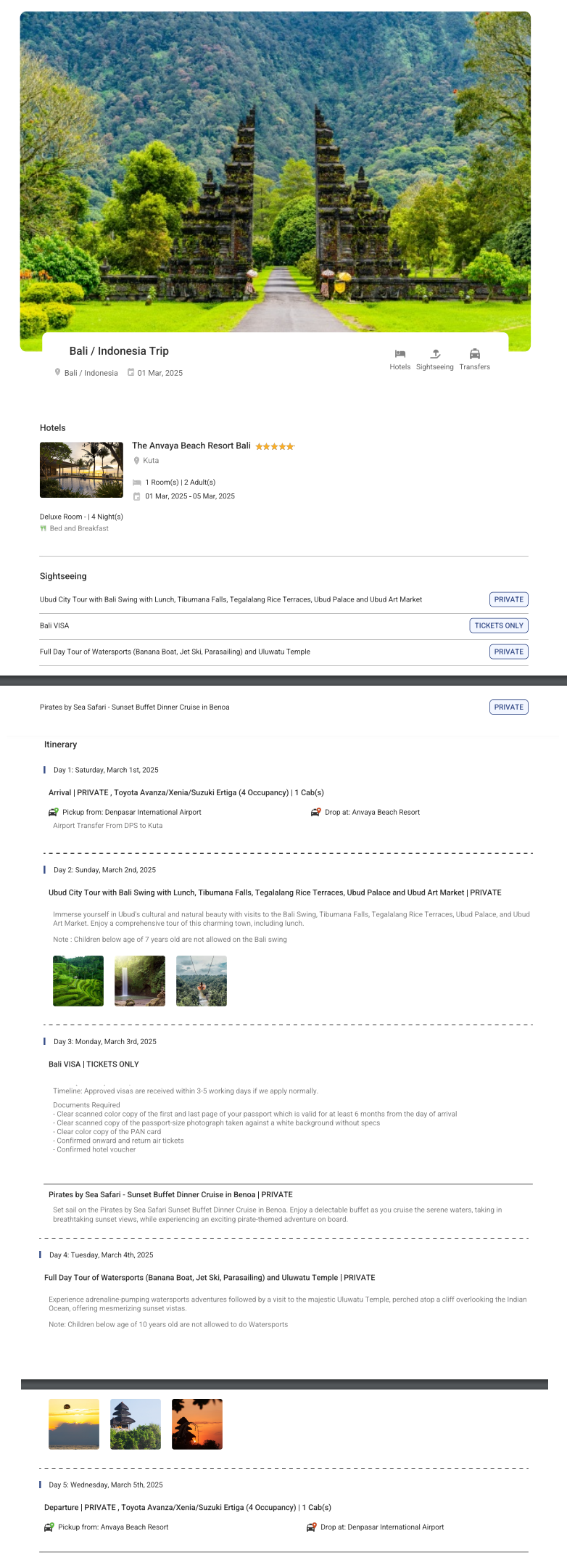 Bali – 4 Nights / 5 Days Bali Holiday Package - RideNow Holidays