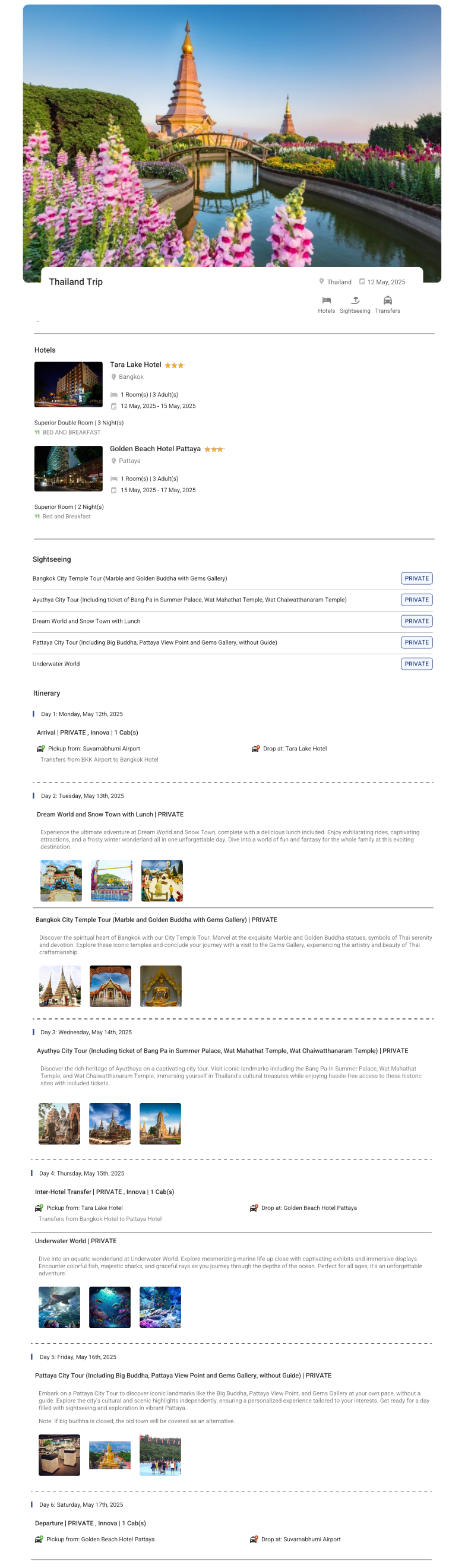 Thailand – 5 Nights / 6 Days Thailand Holiday Package - RideNow Holidays