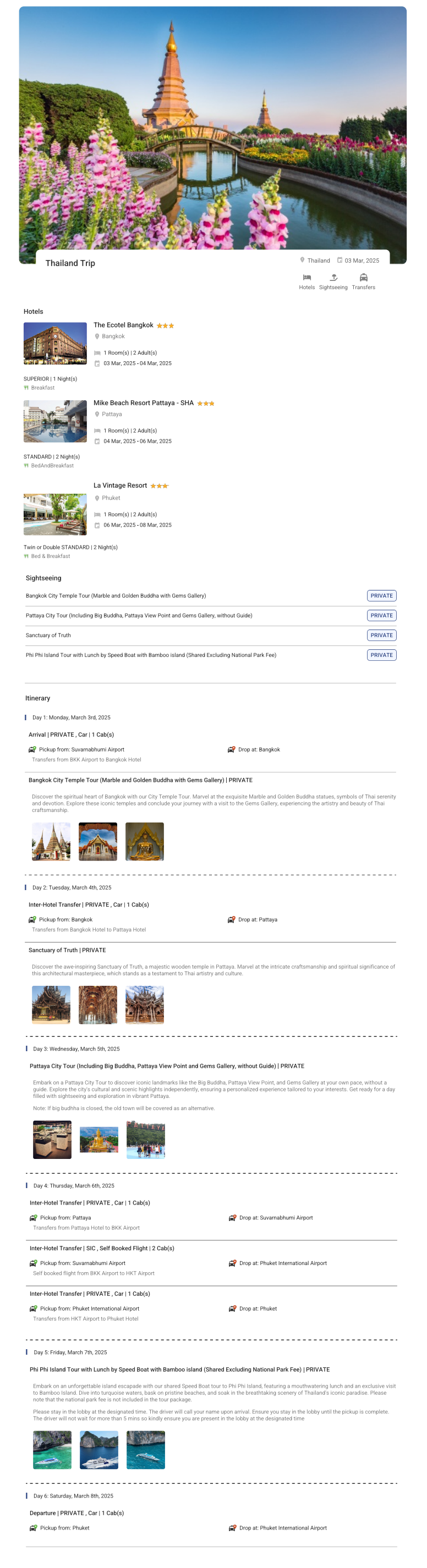 Thailand – 5 Nights / 6 Days Thailand Holiday Package - RideNow Holidays