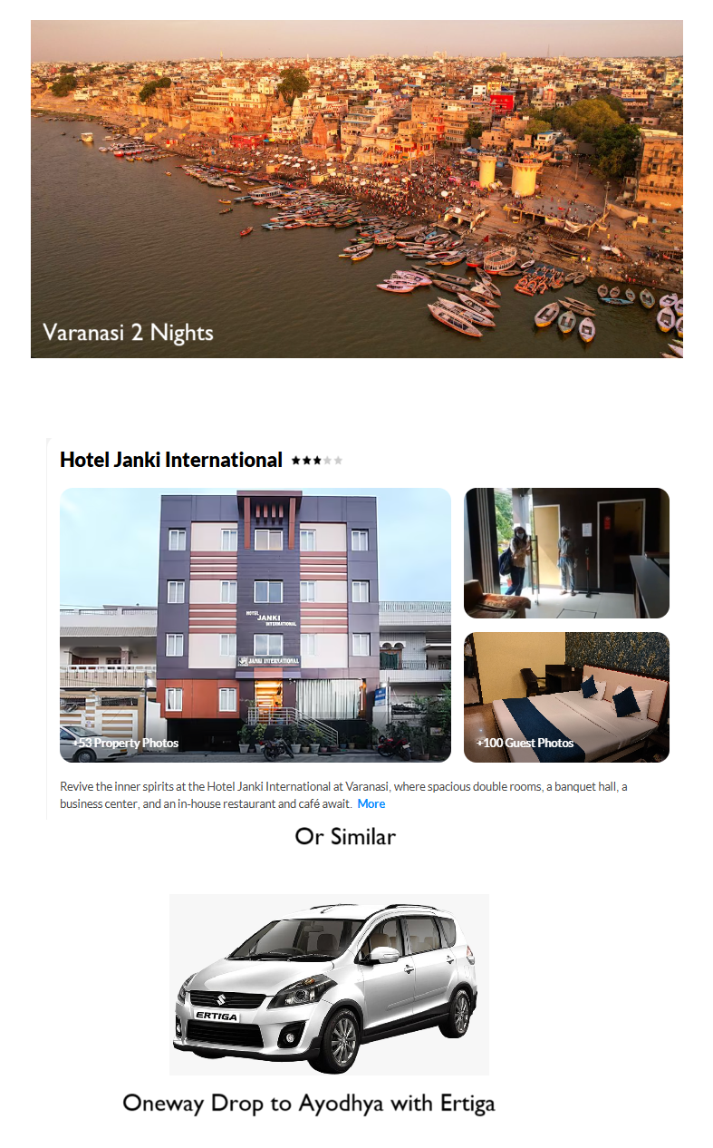 Varanasi 2 N Varanasi 2 N Holiday Package - RideNow Holidays