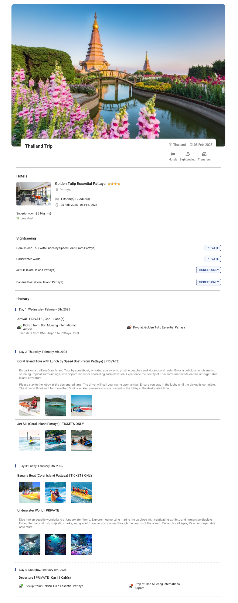 Thailand – 3 Nights / 4 Days Thailand Holiday Package - RideNow Holidays