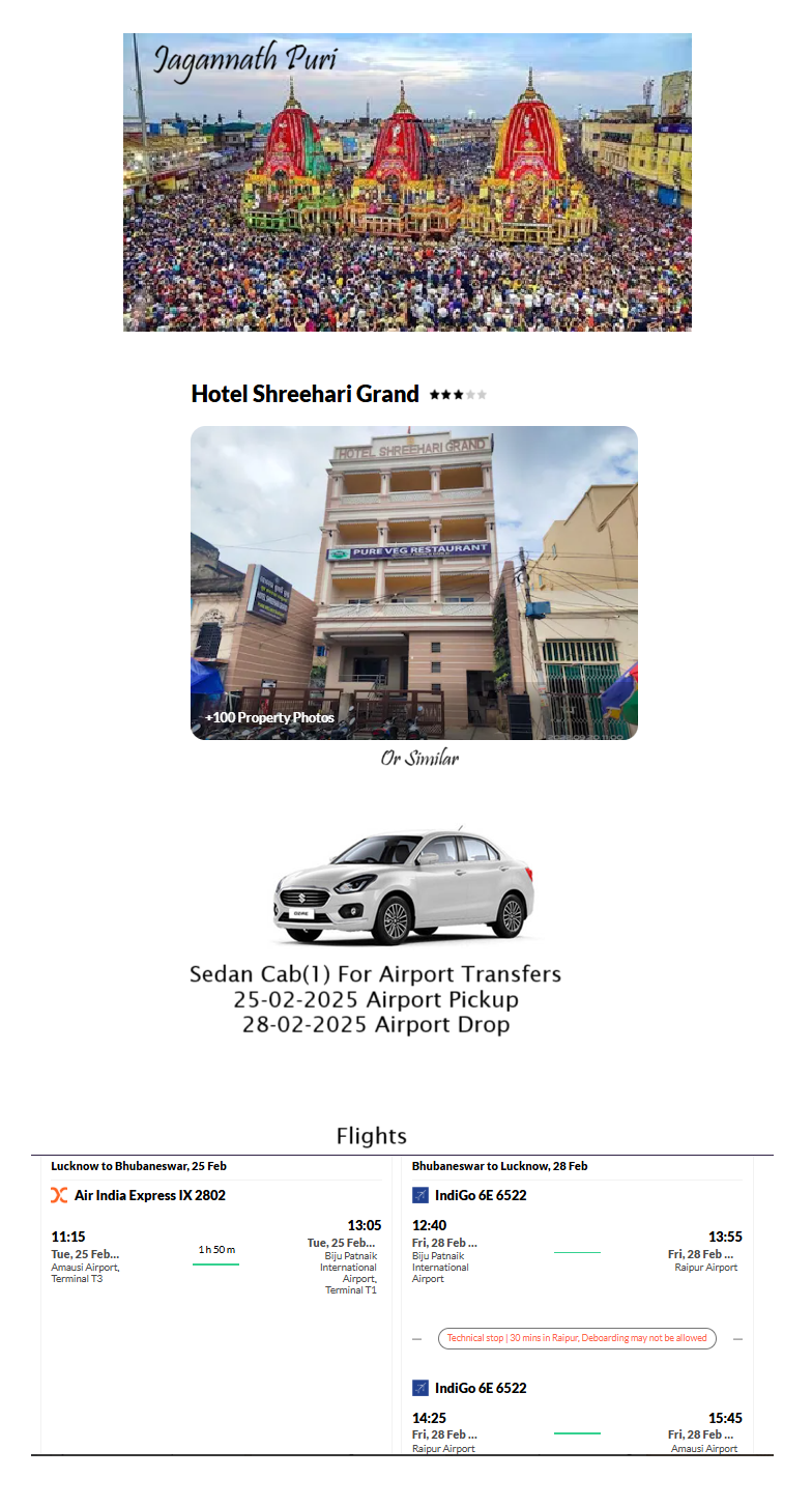 Puri – 3 Nights / 4 Days Puri Holiday Package - RideNow Holidays