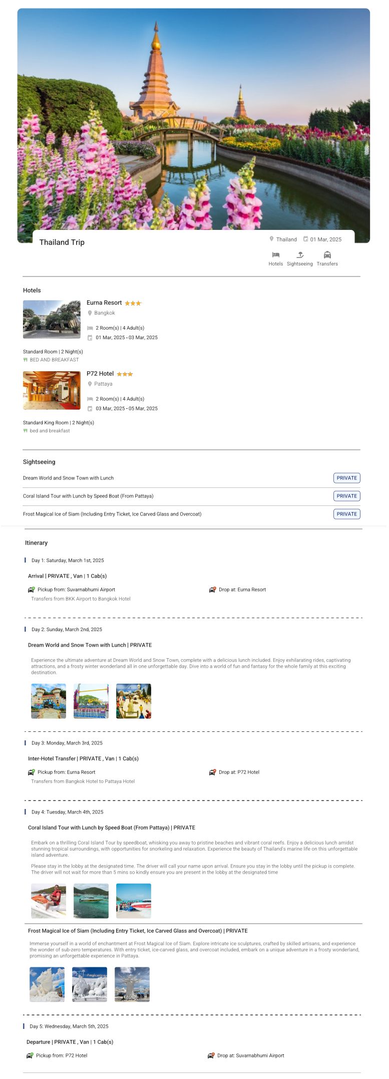 Thailand – 4 Nights / 5 Days Thailand Holiday Package - RideNow Holidays