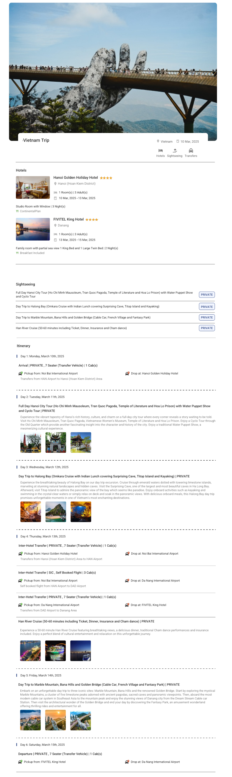 Vietnam – 5 Nights / 6 Days Vietnam Holiday Package - RideNow Holidays