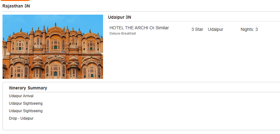 Rajasthan – 3 Nights / 4 Days Rajasthan Holiday Package - RideNow Holidays