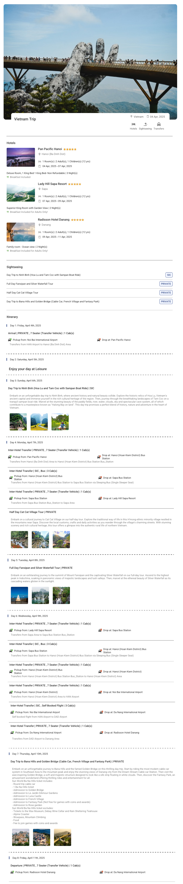 Vietnam – 7 Nights / 8 Days Vietnam Holiday Package - RideNow Holidays