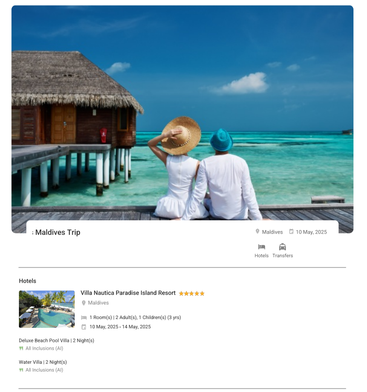 Maldives – 4 Nights / 5 Days Maldives Holiday Package - RideNow Holidays