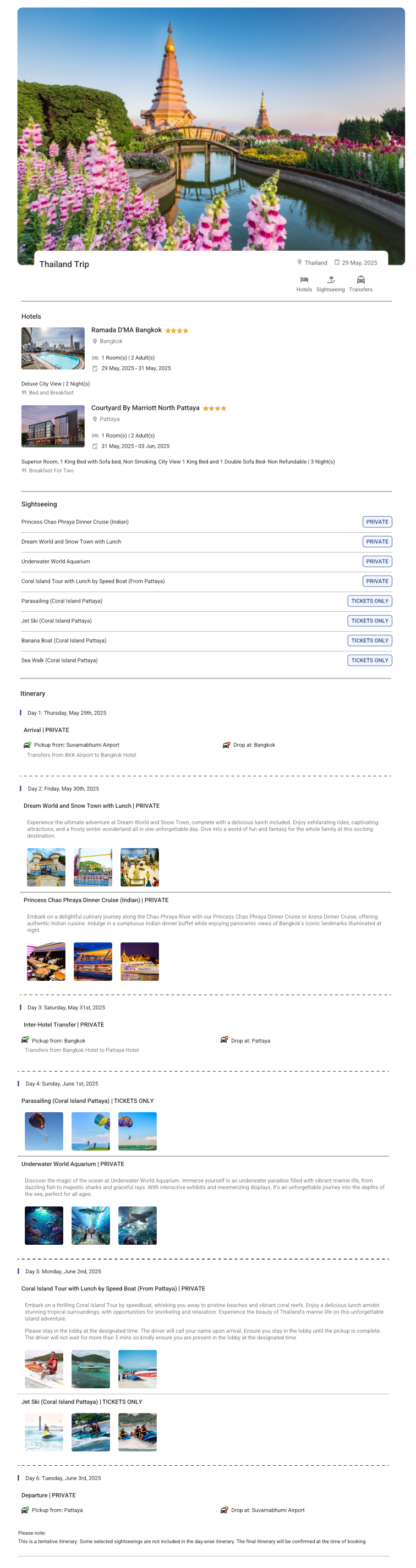 Thailand – 5 Nights / 6 Days Thailand Holiday Package - RideNow Holidays