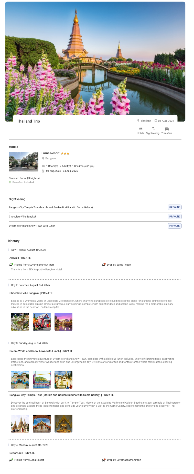 Thailand – 3 Nights / 4 Days Thailand Holiday Package - RideNow Holidays