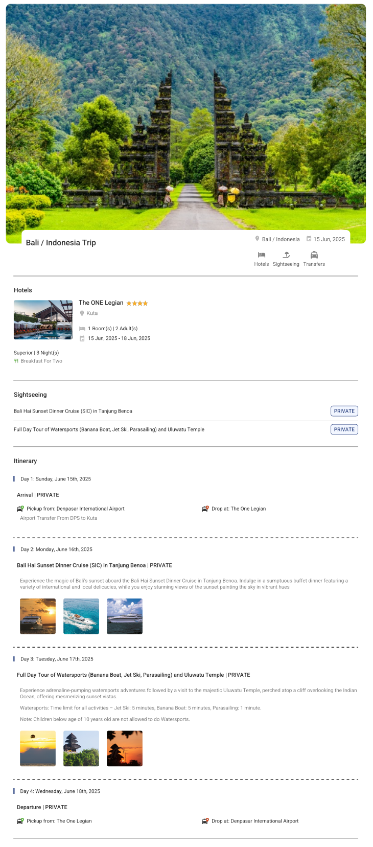 Bali – 3 Nights / 4 Days Bali Holiday Package - RideNow Holidays