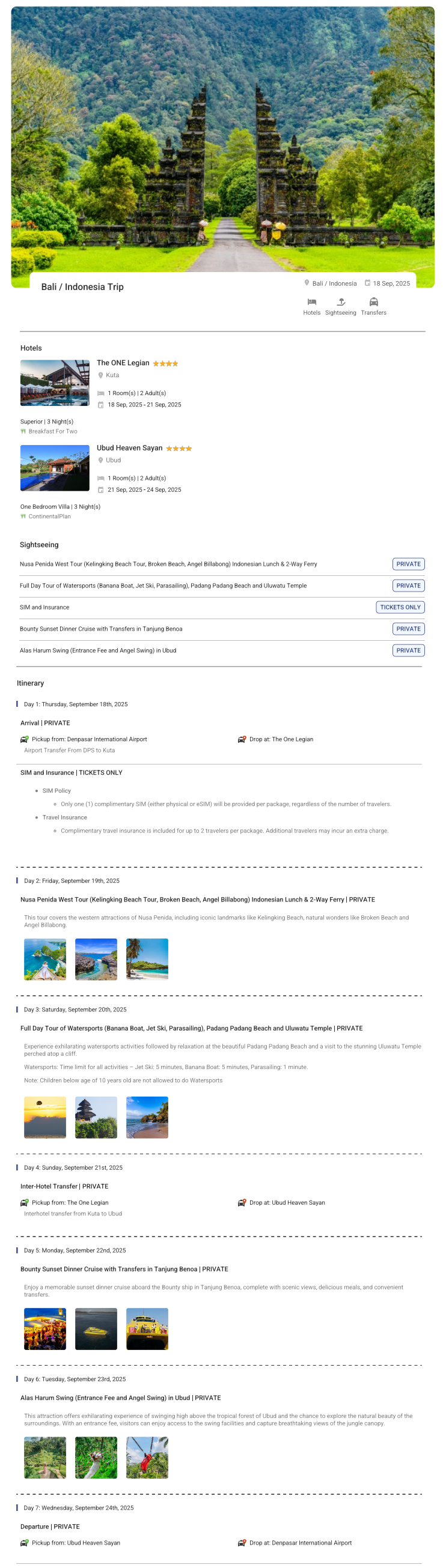 Bali – 6 Nights / 7 Days Bali Holiday Package - RideNow Holidays