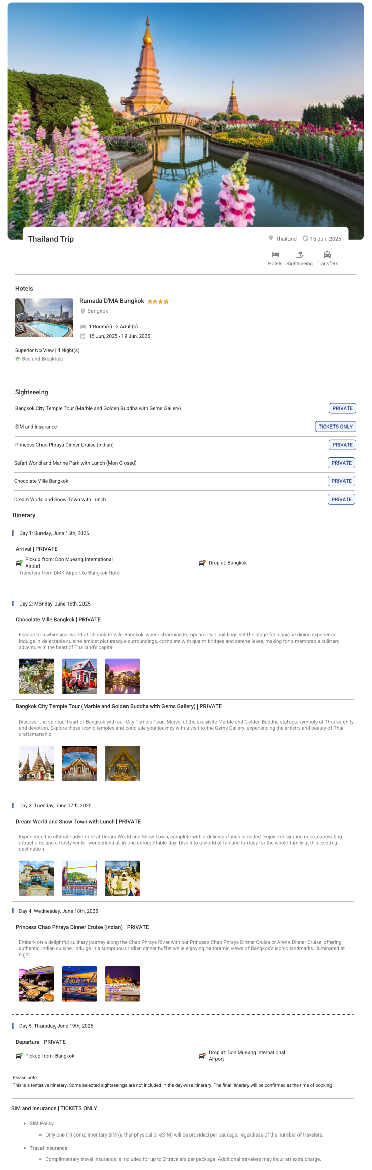 Thailand – 4 Nights / 5 Days Thailand Holiday Package - RideNow Holidays