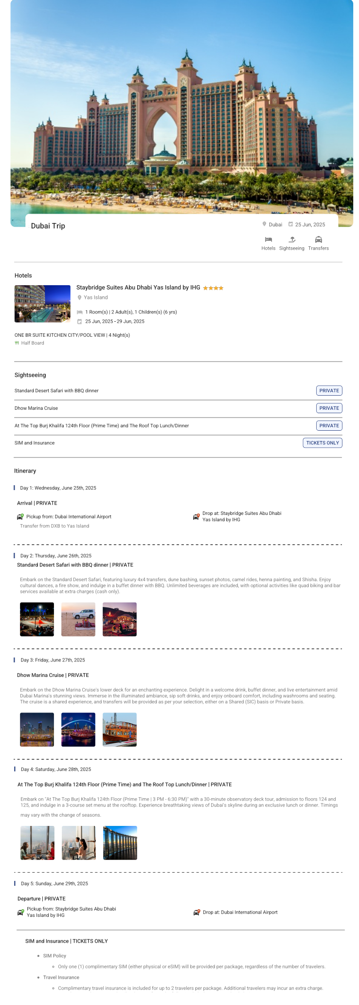 Dubai – 4 Nights / 5 Days Dubai Holiday Package - RideNow Holidays
