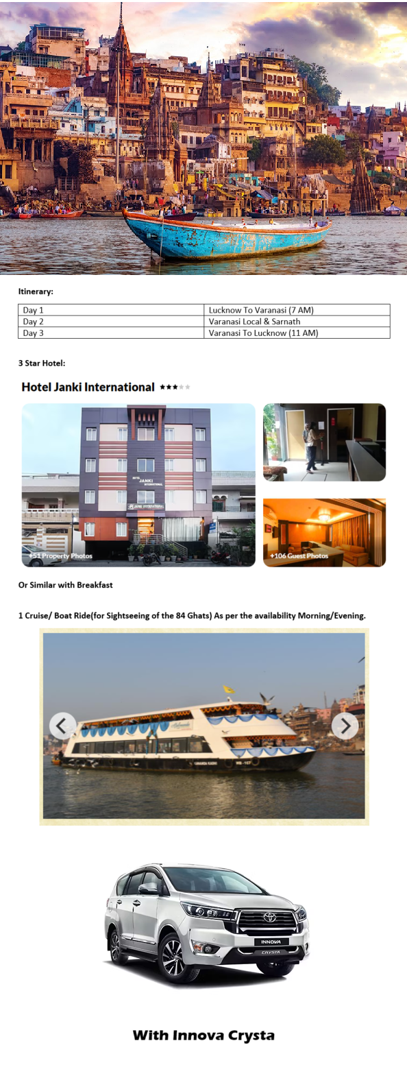 Varanasi – 2 Nights / 3 Days Varanasi Holiday Package - RideNow Holidays
