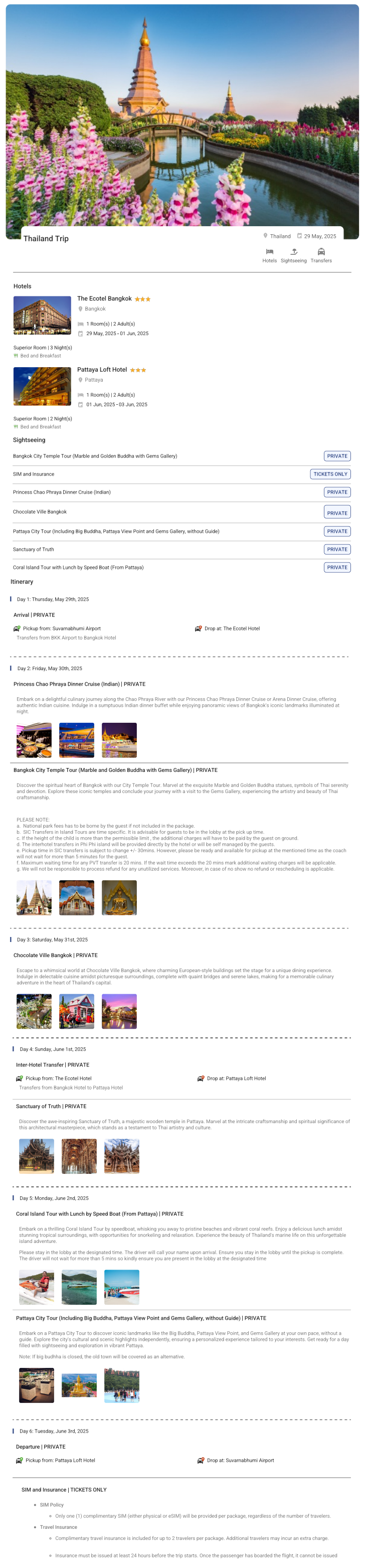 Thailand – 5 Nights / 6 Days Thailand Holiday Package - RideNow Holidays