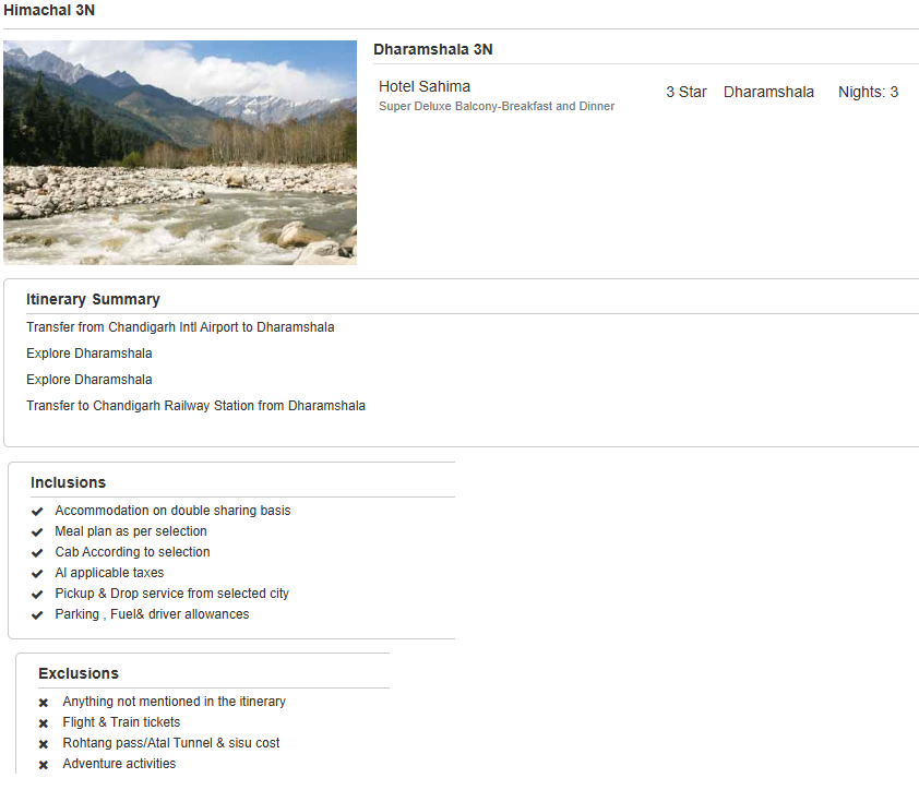 Himachal – 3 Nights / 4 Days Himachal Holiday Package - RideNow Holidays