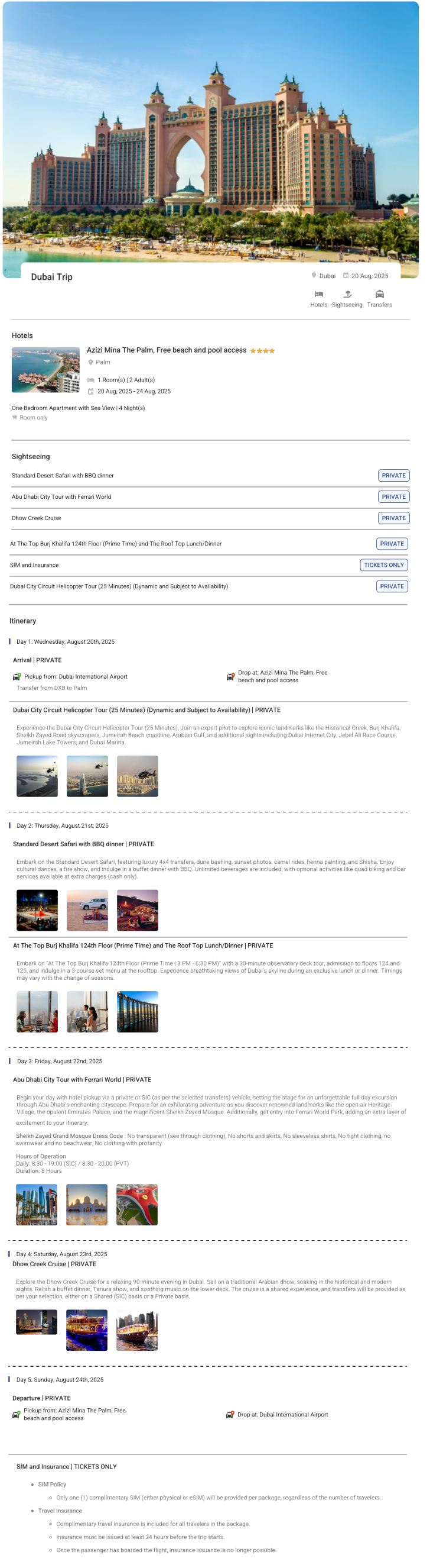 Dubai – 4 Nights / 5 Days Dubai Holiday Package - RideNow Holidays