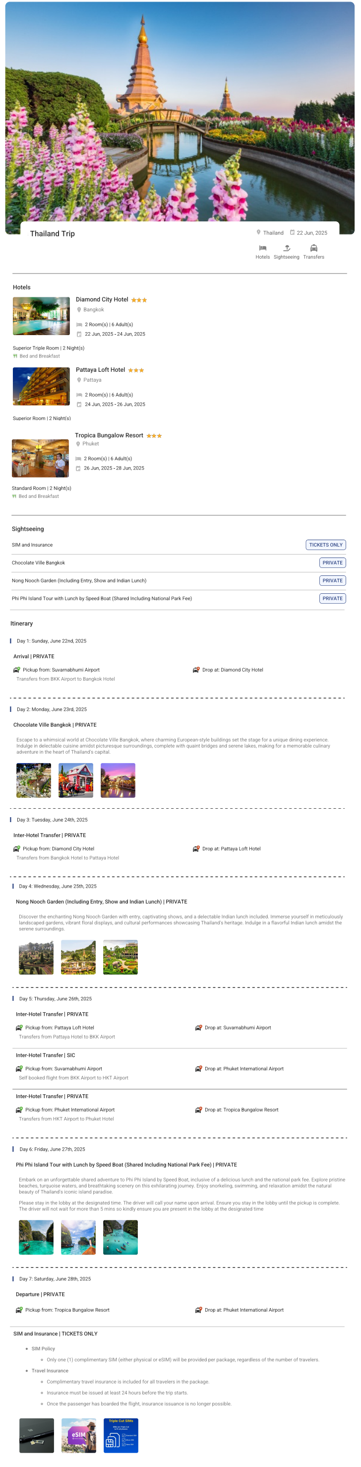 Thailand – 6 Nights / 7 Days Thailand Holiday Package - RideNow Holidays