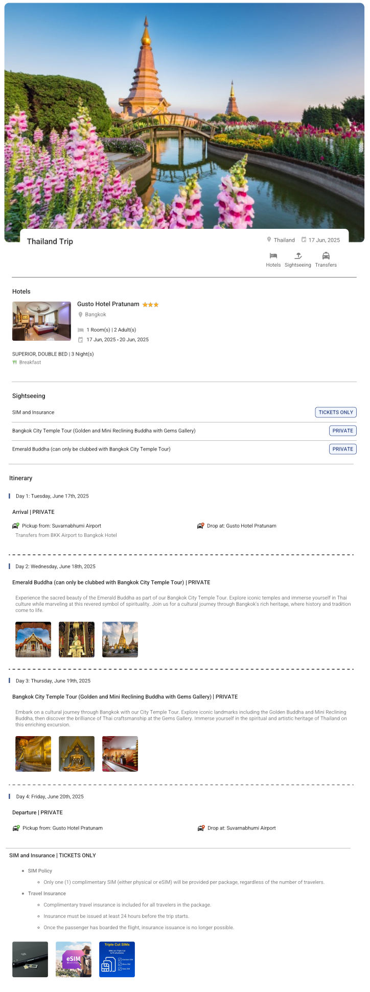 Thailand – 3 Nights / 4 Days Thailand Holiday Package - RideNow Holidays
