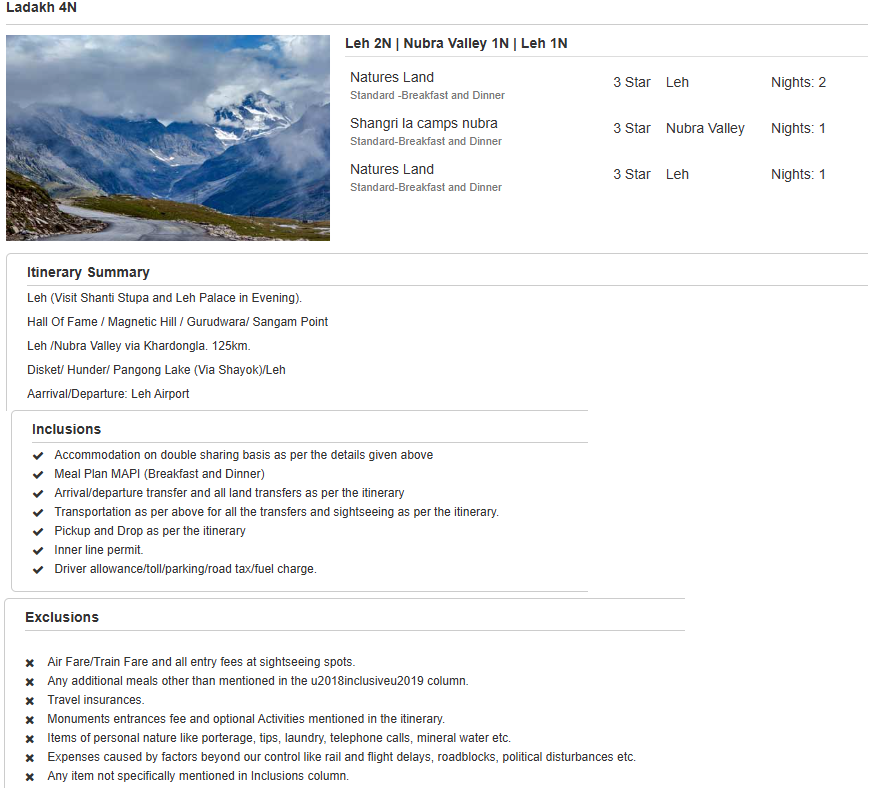 Ladakh – 4 Nights / 5 Days Ladakh Holiday Package - RideNow Holidays