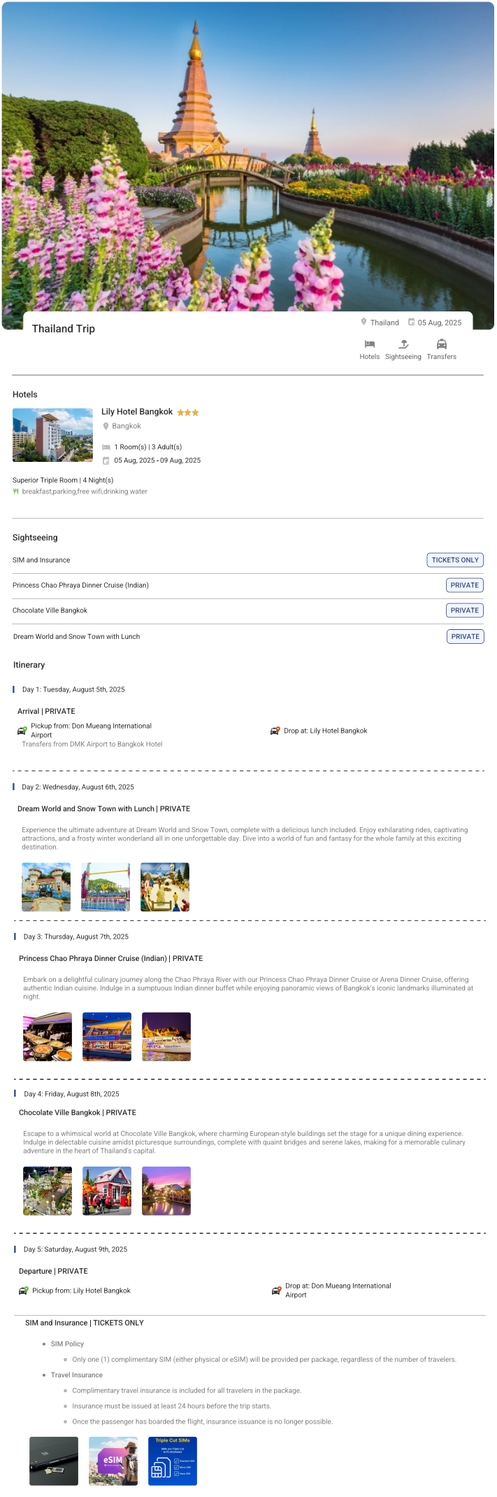 Thailand – 4 Nights / 5 Days Thailand Holiday Package - RideNow Holidays
