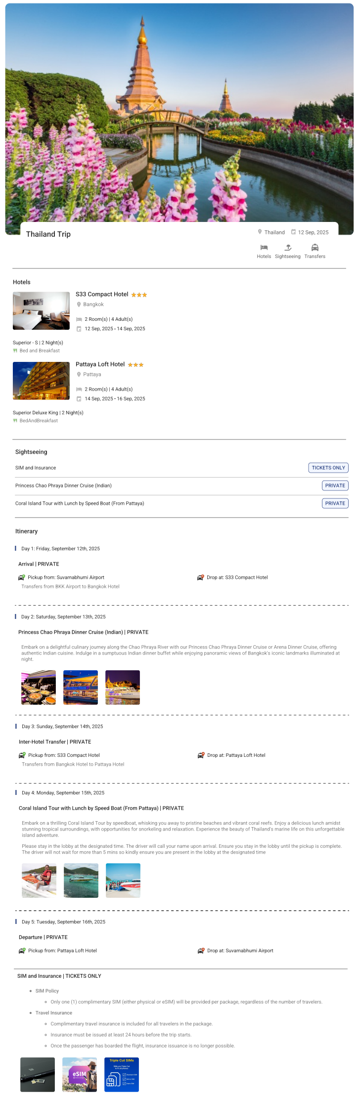 Thailand – 4 Nights / 5 Days Thailand Holiday Package - RideNow Holidays