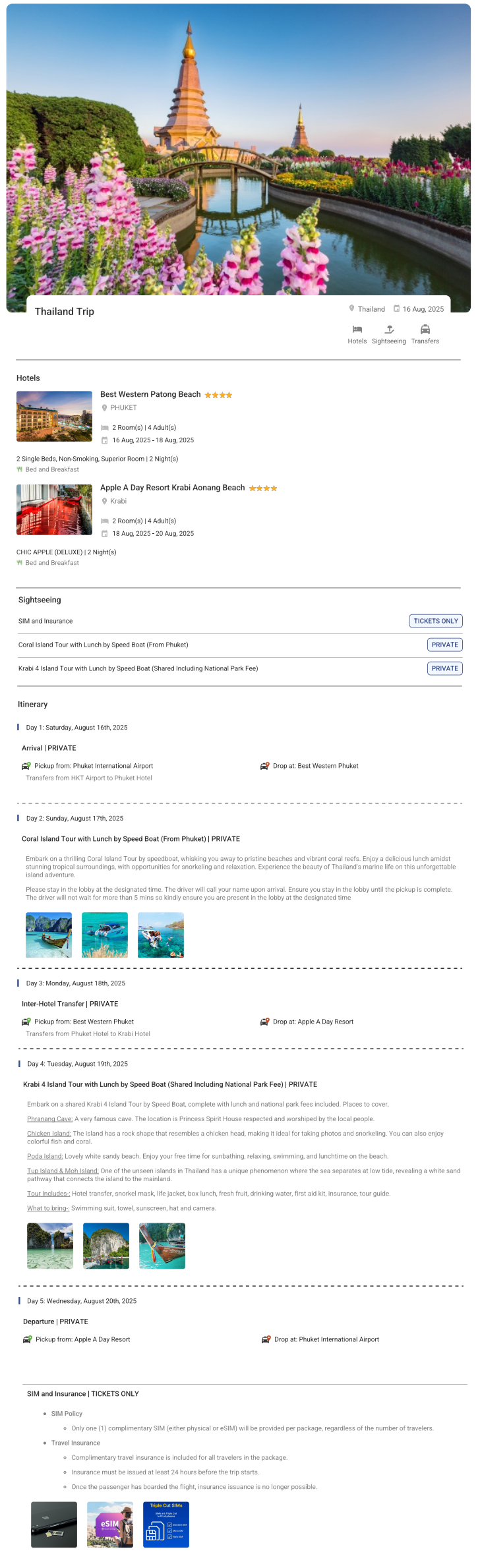 Thailand – 4 Nights / 5 Days Thailand Holiday Package - RideNow Holidays