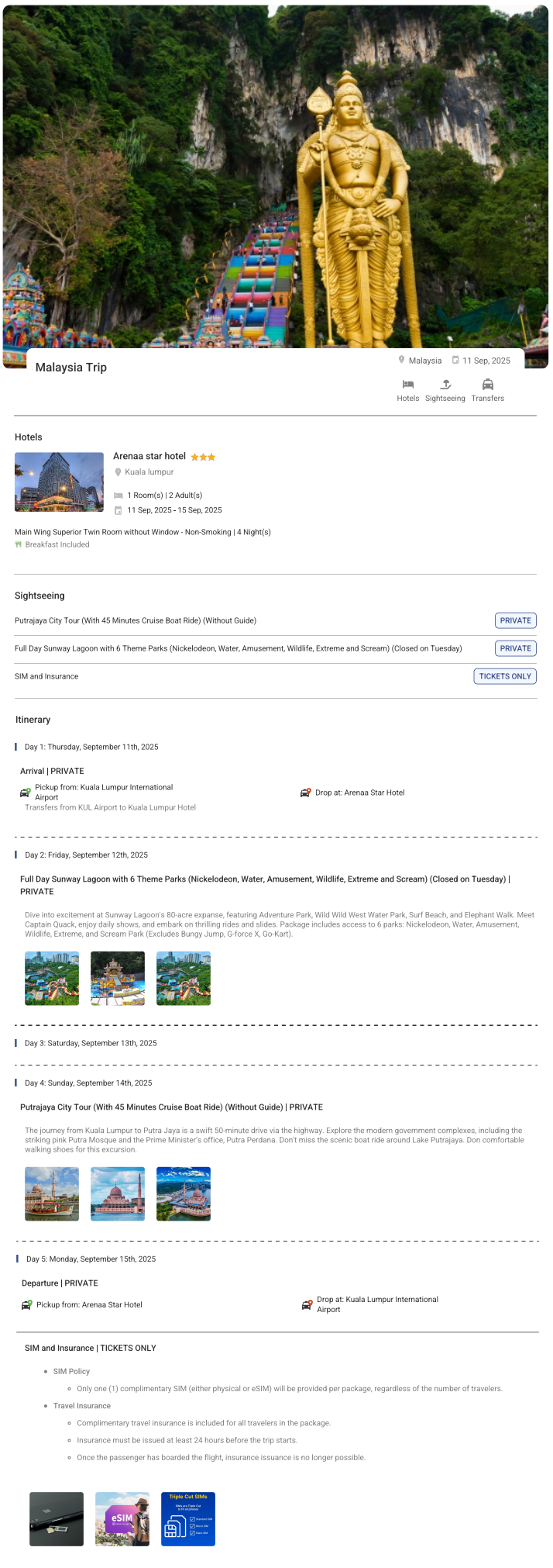 Malaysia – 4 Nights / 5 Days Malaysia Holiday Package - RideNow Holidays