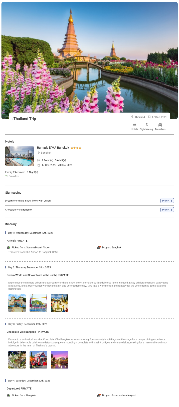 Thailand – 3 Nights / 4 Days Thailand Holiday Package - RideNow Holidays