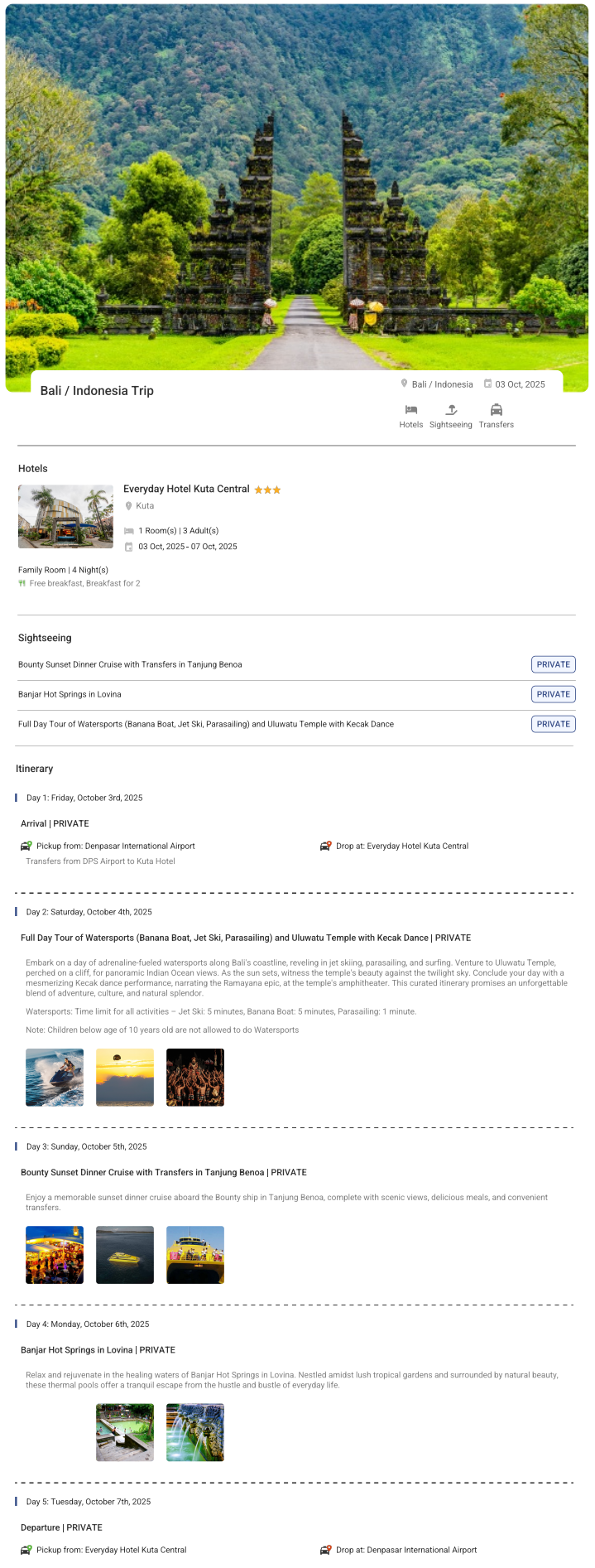 Bali – 4 Nights / 5 Days Bali Holiday Package - RideNow Holidays