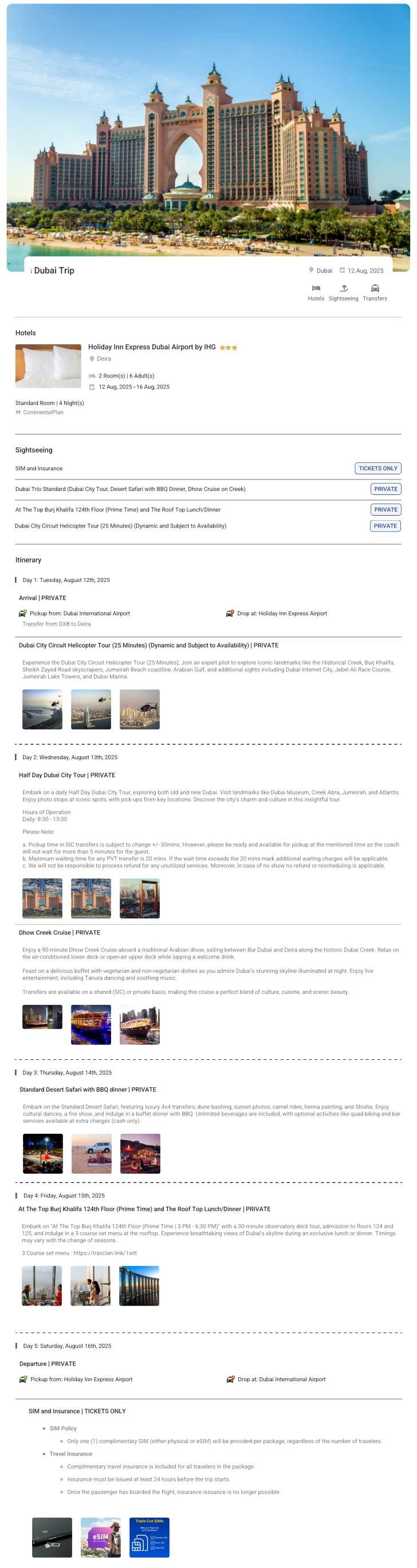 Dubai – 4 Nights / 5 Days Dubai Holiday Package - RideNow Holidays