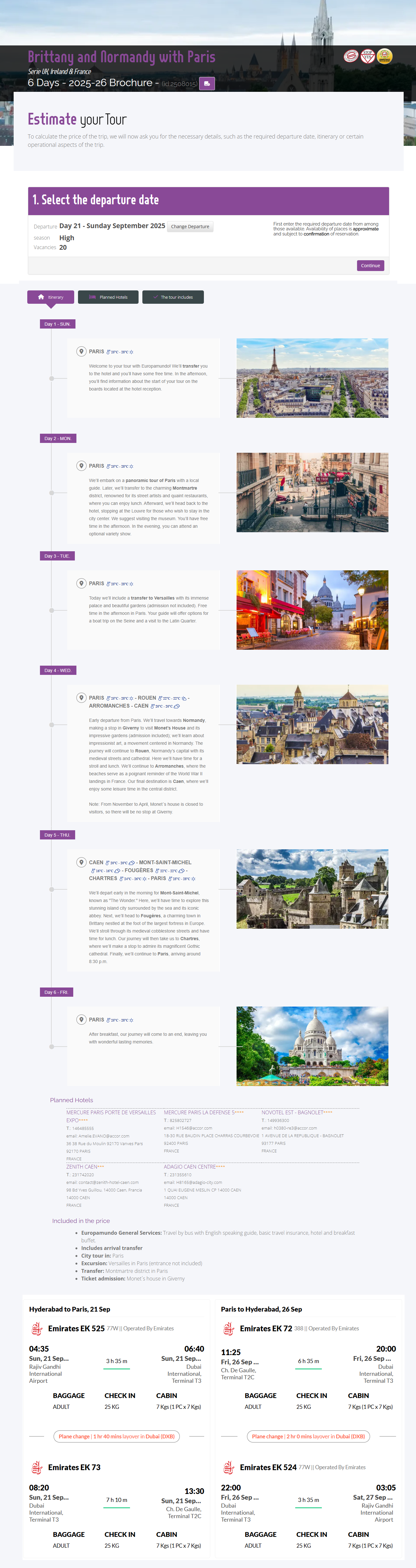 France – 5 Nights / 6 Days France Holiday Package - RideNow Holidays