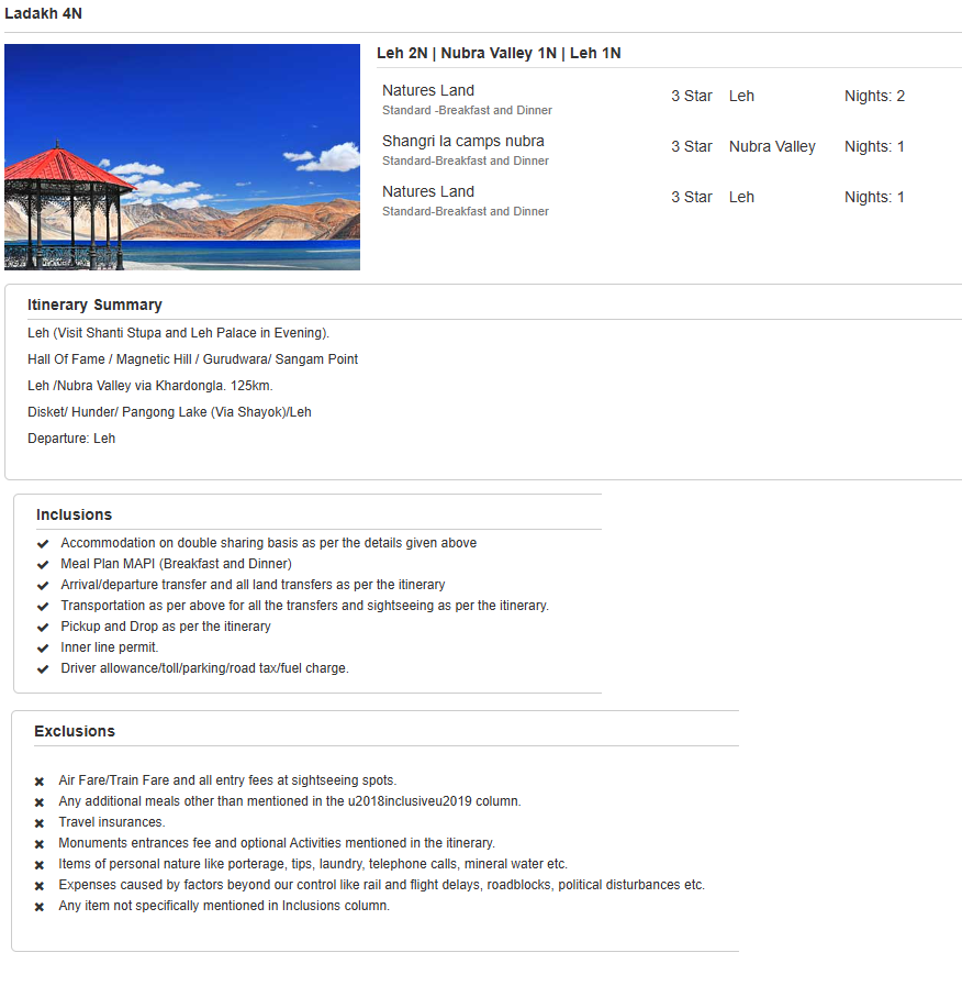 Ladakh – 4 Nights / 5 Days Ladakh Holiday Package - RideNow Holidays
