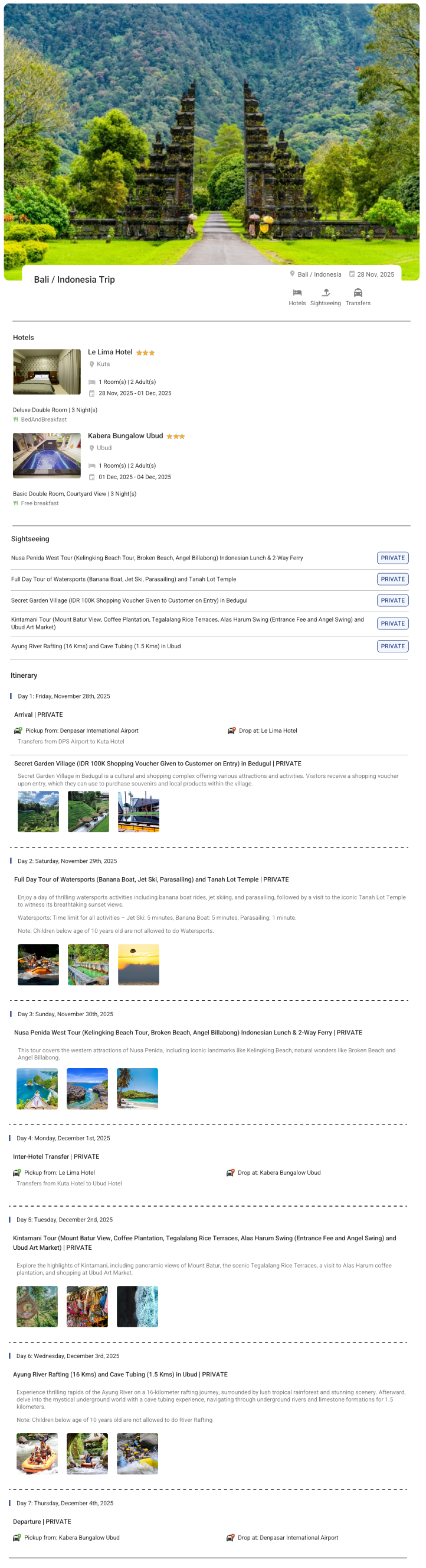 Bali – 6 Nights / 7 Days Bali Holiday Package - RideNow Holidays