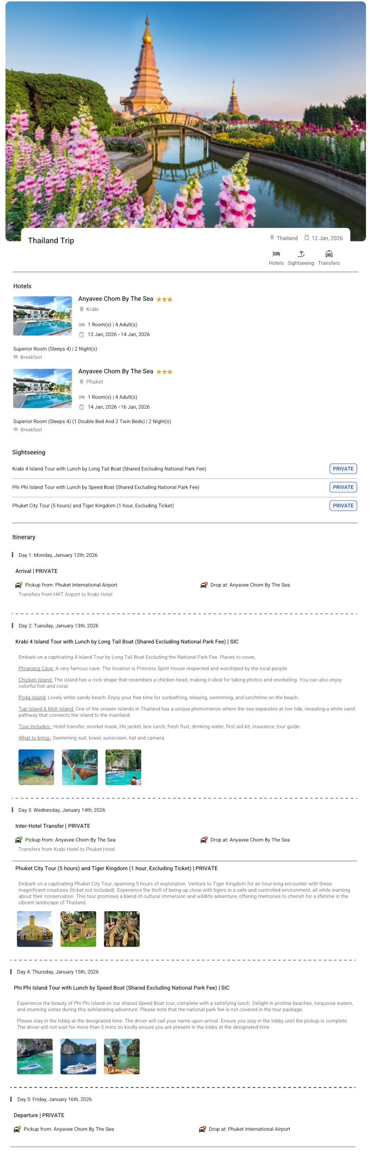 Thailand – 4 Nights / 5 Days Thailand Holiday Package - RideNow Holidays