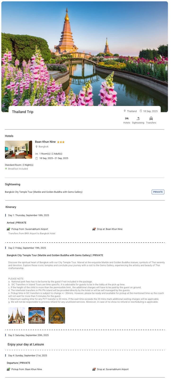 Thailand – 3 Nights / 4 Days Thailand Holiday Package - RideNow Holidays