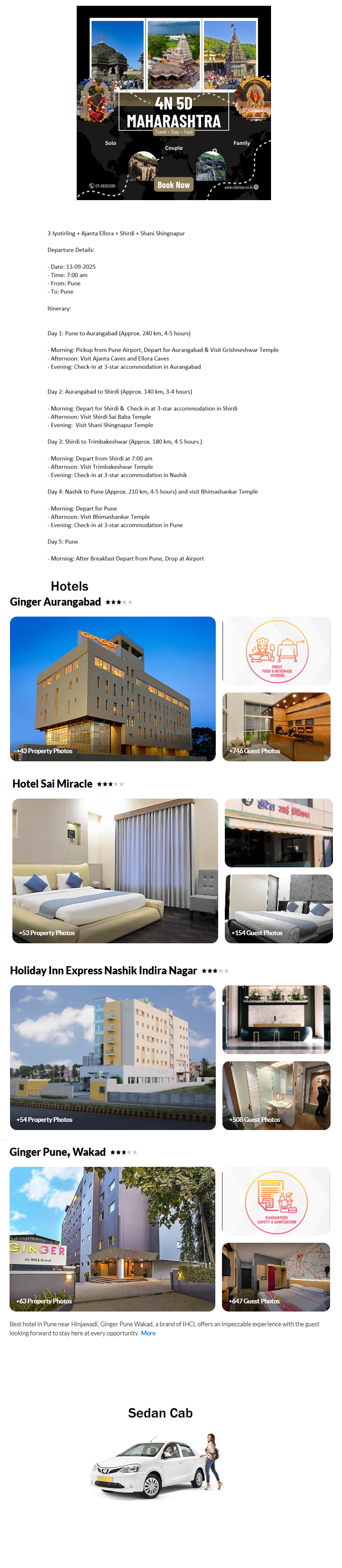 Maharashtra – 4 Nights / 5 Days Maharashtra Holiday Package - RideNow Holidays