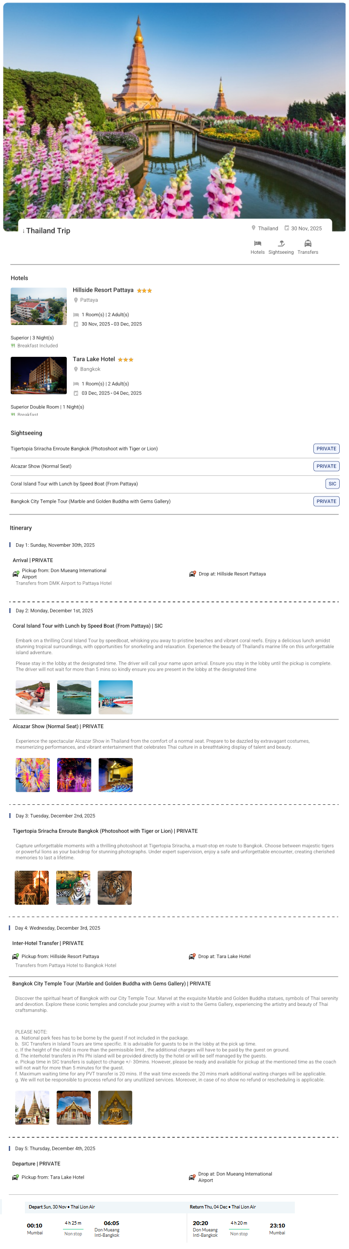 Thailand – 4 Nights / 5 Days Thailand Holiday Package - RideNow Holidays