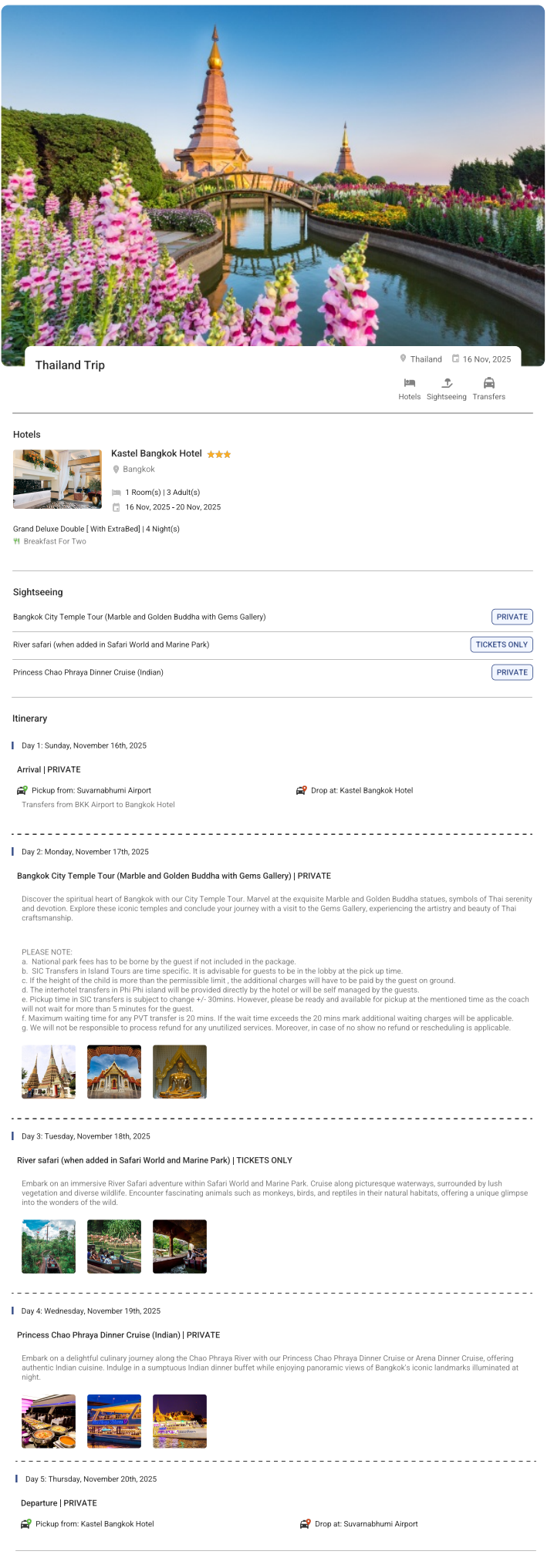Thailand – 4 Nights / 5 Days Thailand Holiday Package - RideNow Holidays