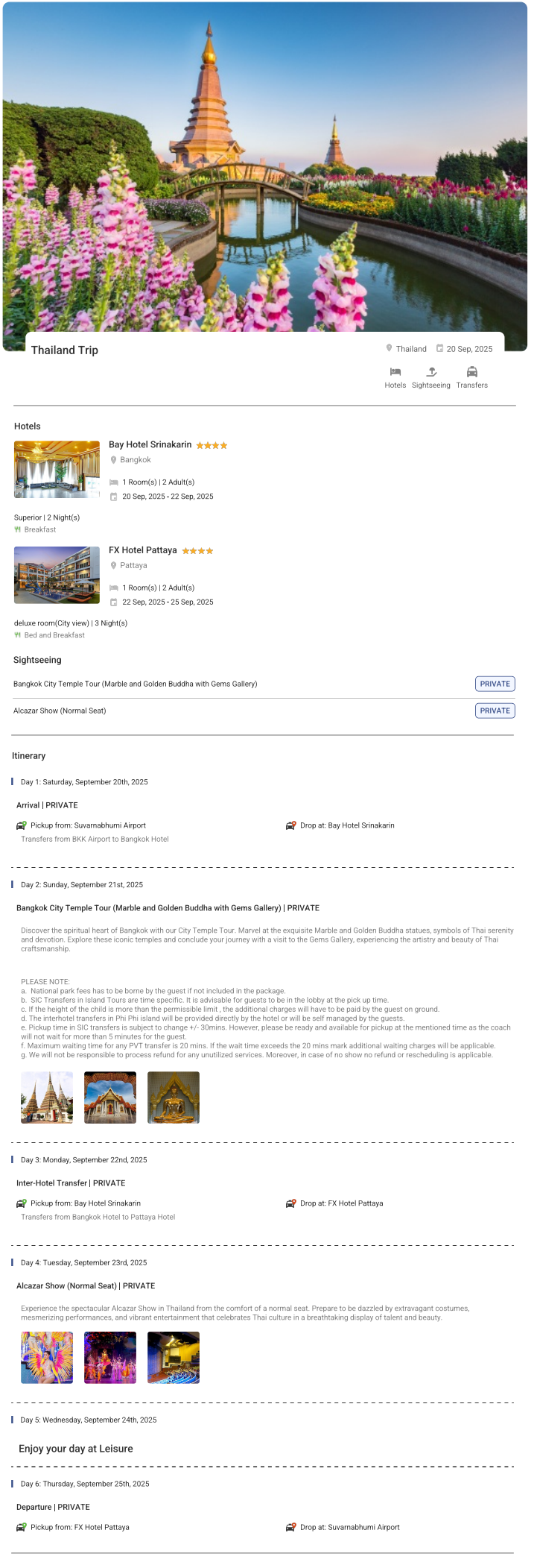 Thailand – 5 Nights / 6 Days Thailand Holiday Package - RideNow Holidays