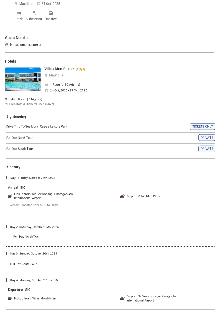 Mauritius – 3 Nights / 4 Days Mauritius Holiday Package - RideNow Holidays