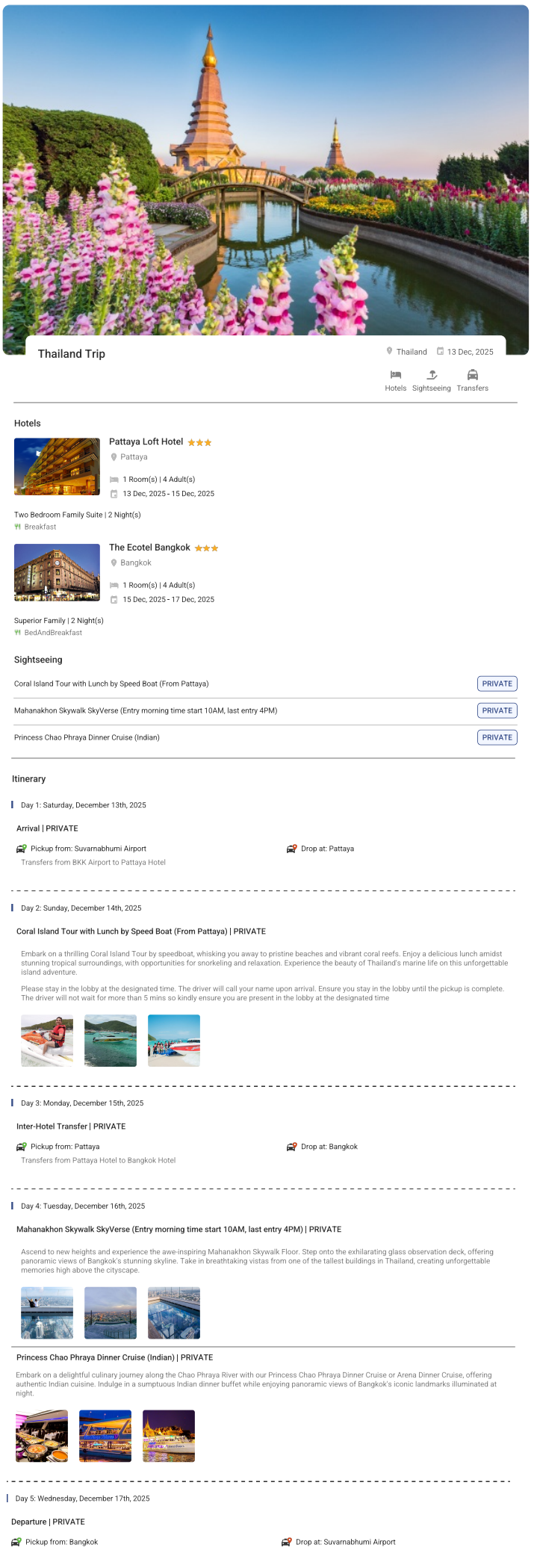 Thailand – 4 Nights / 5 Days Thailand Holiday Package - RideNow Holidays