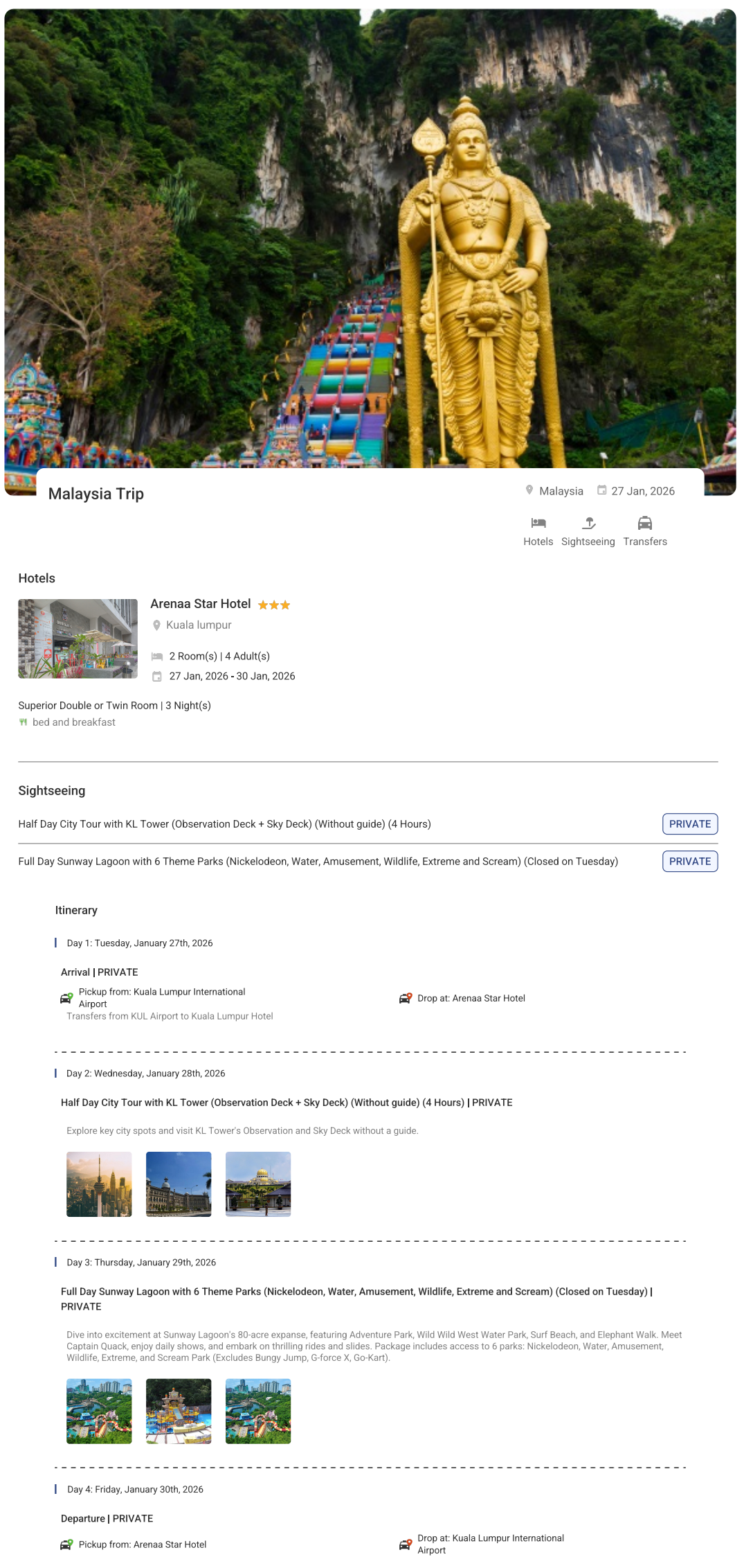 MALAYSIA 3 N MALAYSIA 3 N Holiday Package - RideNow Holidays