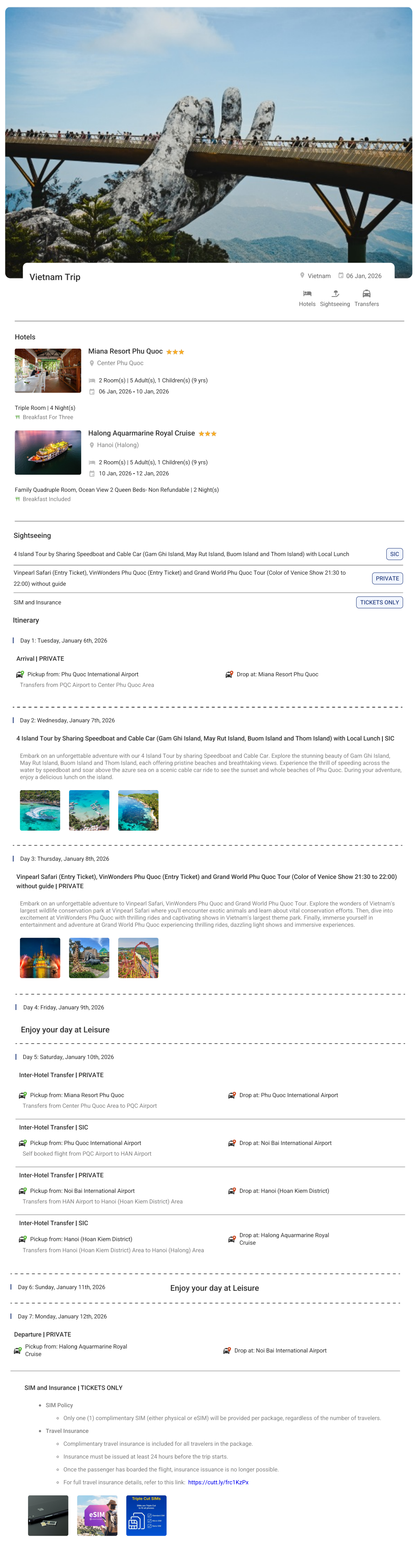 Vietnam – 6 Nights / 7 Days Vietnam Holiday Package - RideNow Holidays