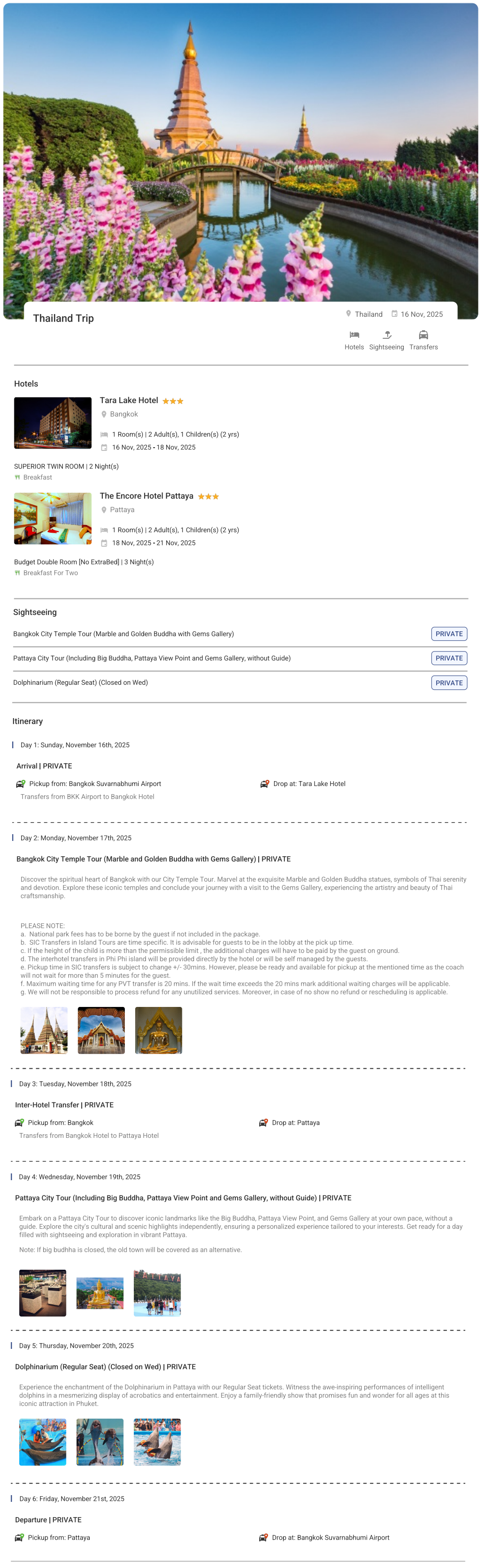 Thailand – 5 Nights / 6 Days Thailand Holiday Package - RideNow Holidays