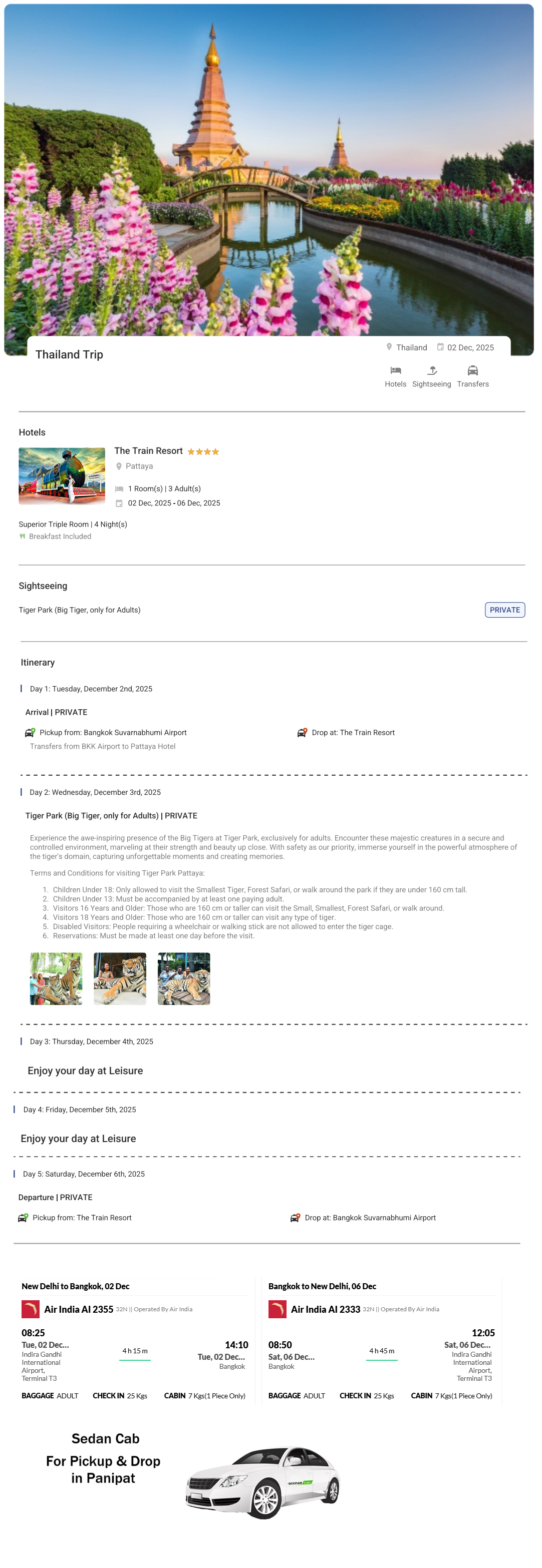 Thailand – 4 Nights / 5 Days Thailand Holiday Package - RideNow Holidays