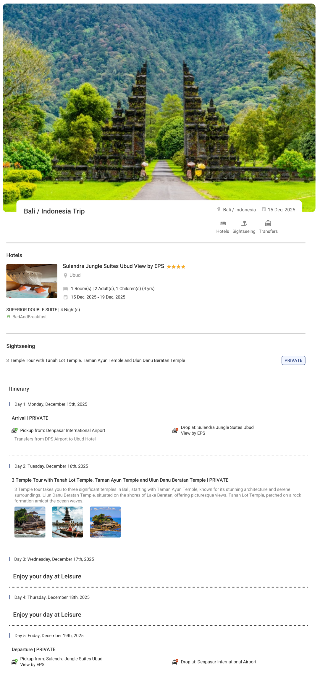 Bali – 4 Nights / 5 Days Bali Holiday Package - RideNow Holidays