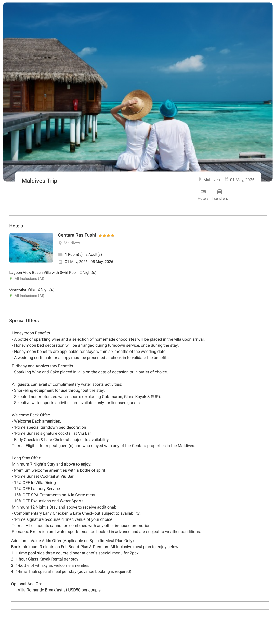 Maldives – 4 Nights / 5 Days Maldives Holiday Package - RideNow Holidays
