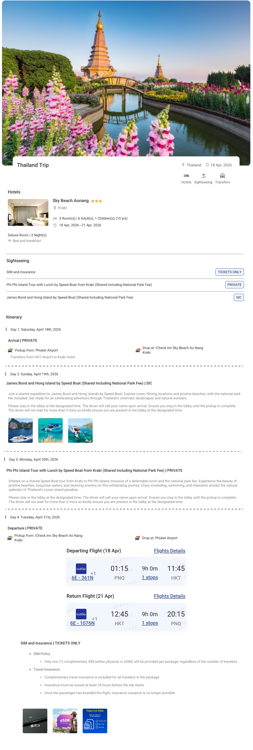 Thailand – 3 Nights / 4 Days Thailand Holiday Package - RideNow Holidays