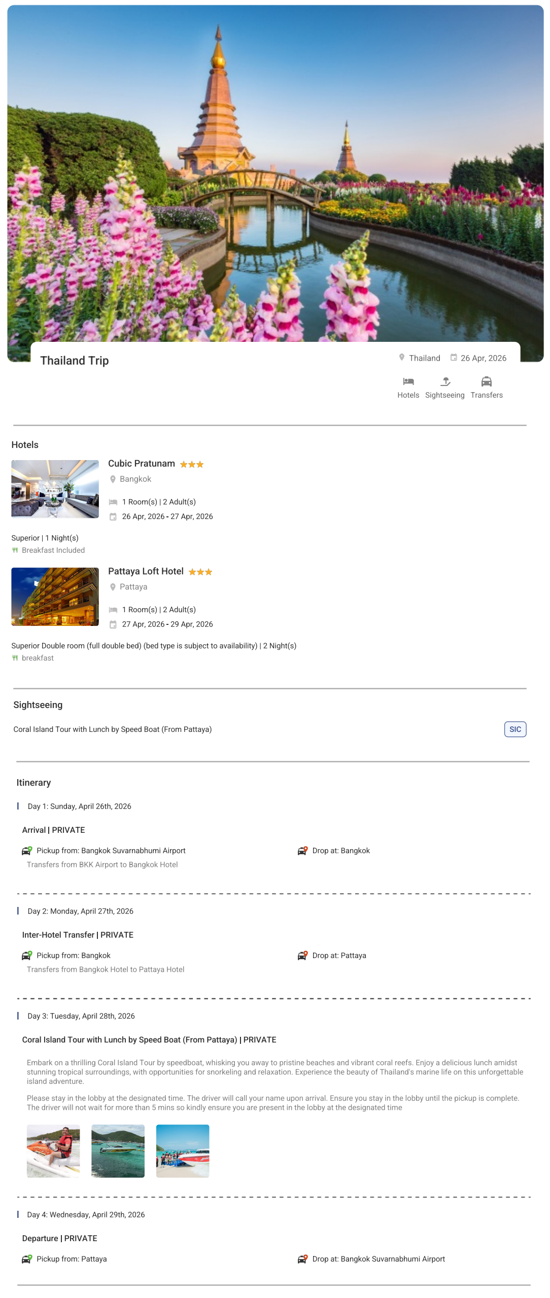 Thailand – 3 Nights / 4 Days Thailand Holiday Package - RideNow Holidays